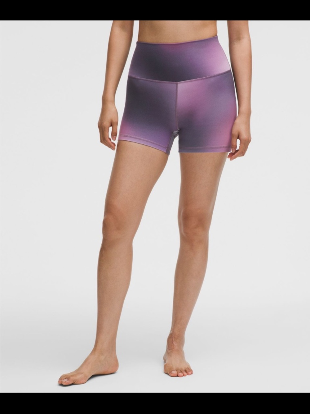 High-Rise Purple Ombre Women’s Active Shorts